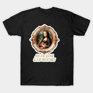 Mona Lisa and her cat T-Shirt